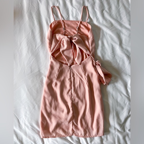 Lucy in the Sky Pink Double Tie Wrap Dress Size Small - Picture 9 of 14